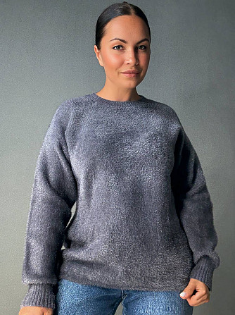 Свитер женский Fancy Matinee 5977 ангора базовый, графит, one size Киев - изображение 14