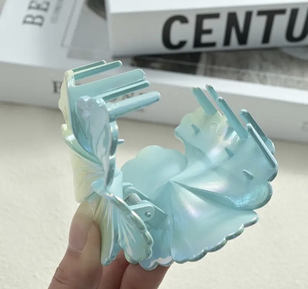 Заколка-крабік квітка Блакитний Смела - изображение 2