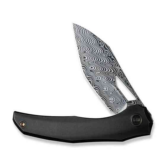 Ніж складаний туристичний WE Knife Ignio Mystery Box Ignio Mystery Box, (8.39 см) Damasteel (Hakkapella) / 6AL4V Titanium чорний Київ