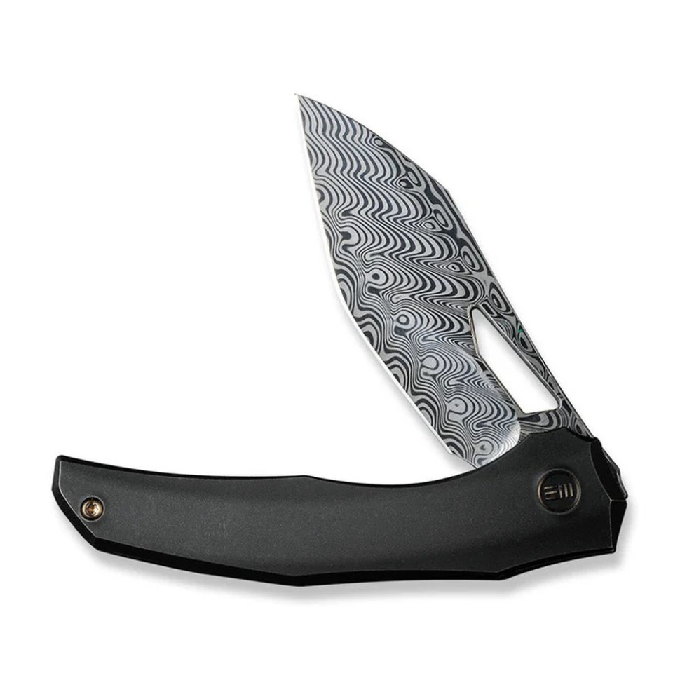 Ніж складаний туристичний WE Knife Ignio Mystery Box Ignio Mystery Box, (8.39 см) Damasteel (Hakkapella) / 6AL4V Titanium чорний Київ - фото 4