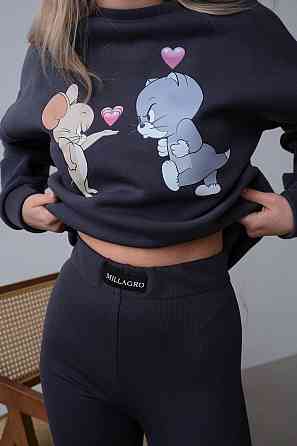 Женский трендовый зимний костюм Графит, 46/48 Одесса