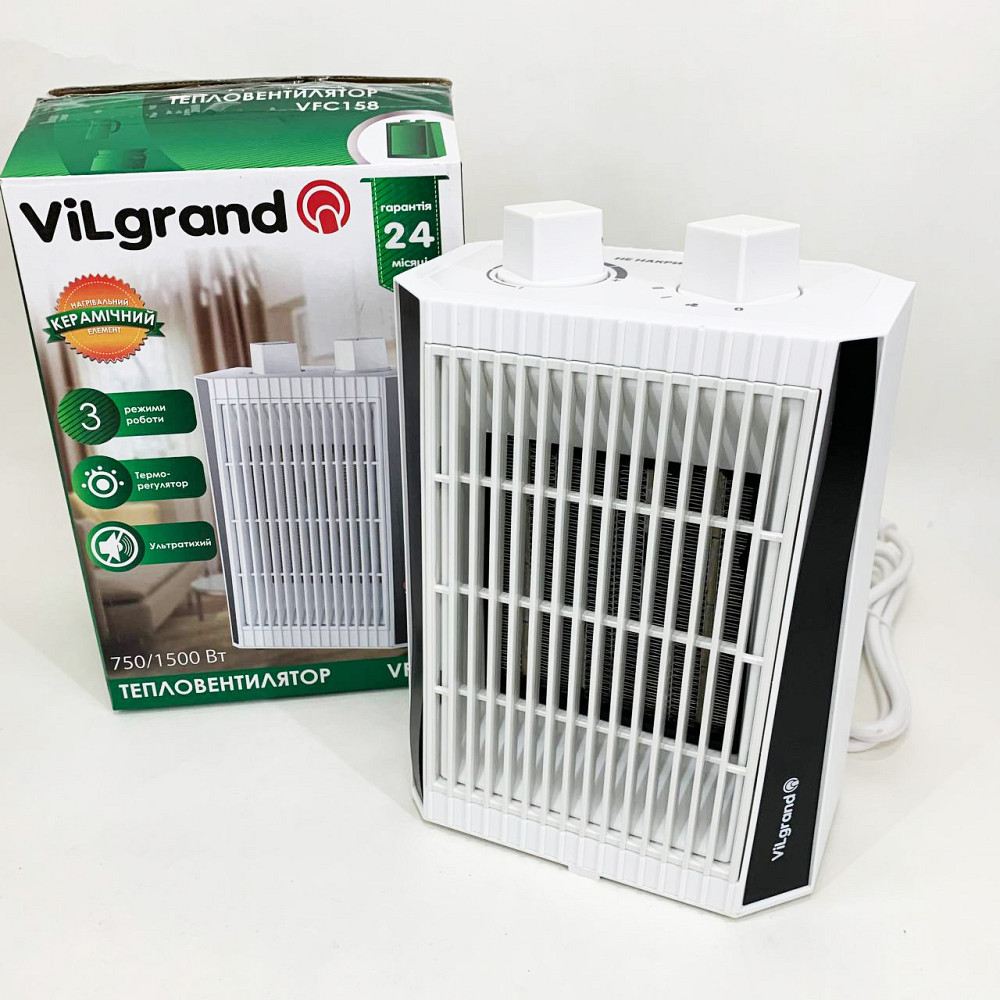 Електричний обігрівач для офісу ViLgrand, Повітряний тепловентилятор, Електродуйка LO-15 Львів - фото 3
