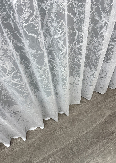 Тюль жакард "Преміум" колір білий 1783т Київ - фото 6