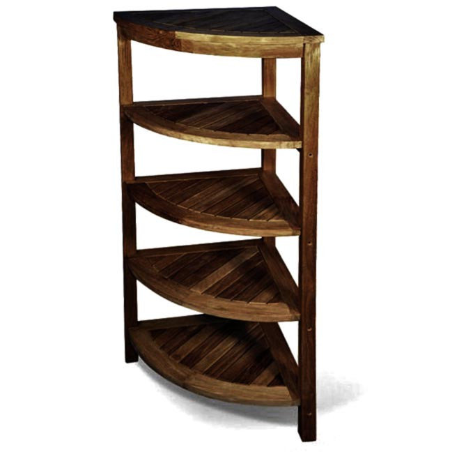 Стеллаж угловой для ванной 