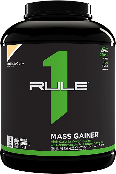 Гейнер Rule One Mass Gainer 2.6 kg (Cookies & Creme) Луцк - изображение 1