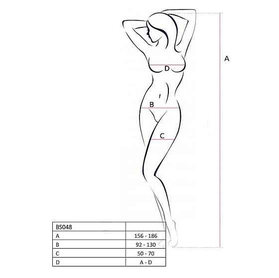 Бодистокинг Passion BS048 red, комбинезон, имитация колгот и открытого топа Sex Aura Киев