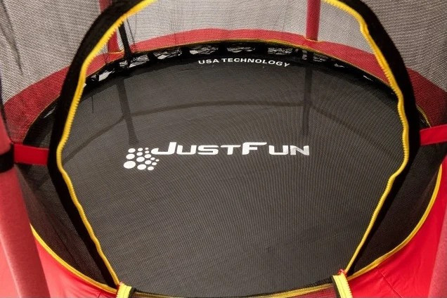 Дитячий батут 140 см Just Fun із захисною сіткою для дітей Червоний Київ - фото 6