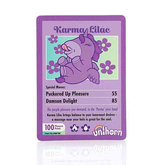 Вібратор-єдиноріжка Unihorn – Karma Lilac, з пульсацією Sex Aura Київ
