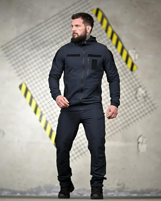 Еластичний тактичний костюм agony синій дснс НП4889 Одеса - фото 3