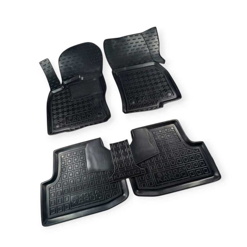 Килимки Шкода karoq 2018-> борт 2,5 см, з перемичкою салону Мукачево - фото 1