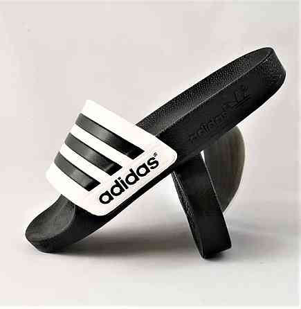 Шльопанці Капці Adidas Сланці Адідас Білі Жіночі Чорні (розміри: 36,37,38) Дніпро