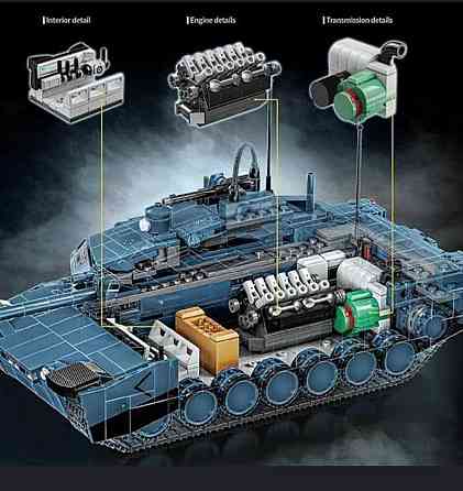 Конструктор на радіокеруванні ABRAMS X Танк | 2116 деталей | У коробці Київ