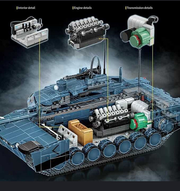 Конструктор на радіокеруванні ABRAMS X Танк | 2116 деталей | У коробці Київ - фото 5