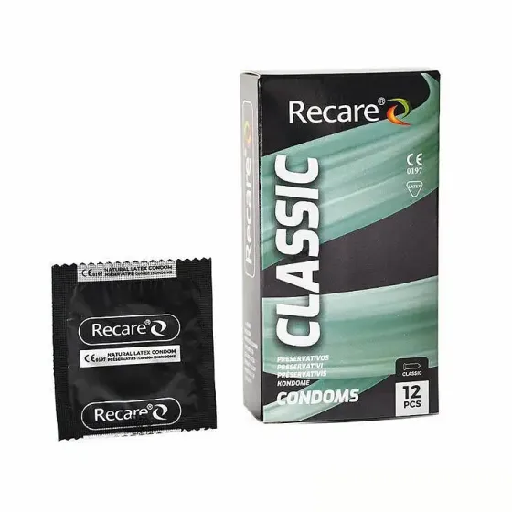 Презервативи Holographic Recare Classic Condoms 12 шт, класичні Львів