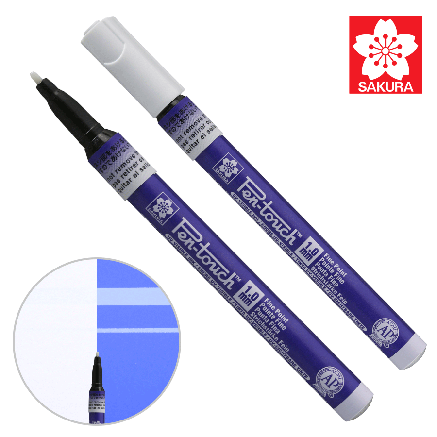 Маркер Pen-Touch Блакитний ультрафіолетовий тонкий (FINE) 1мм Sakura Київ - фото 1
