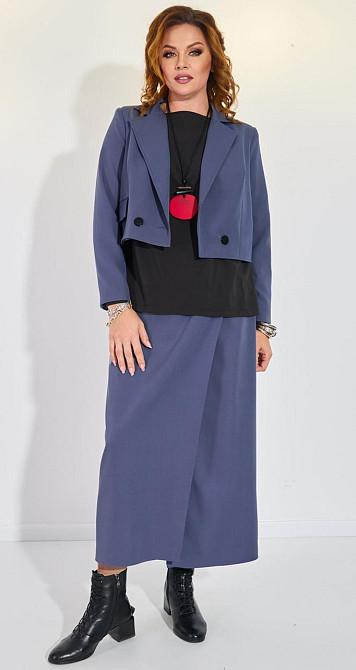 Костюм-трійка зі спідницею (48) Київ - фото 2