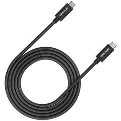 Дата кабель USB-C to USB-C 2.0m UC-42 5A 240W(ERP) E-MARK,black Canyon (CNS-USBC42B) Вінниця