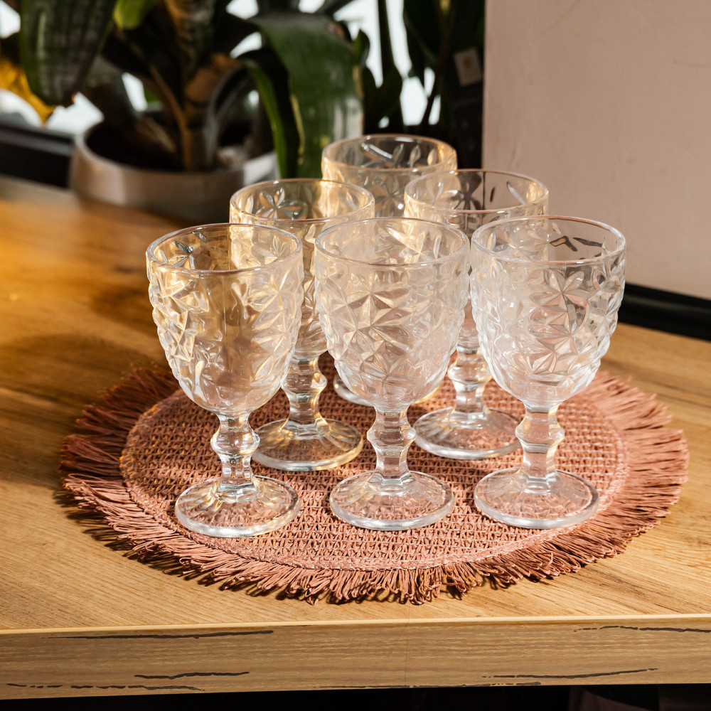 Набір келихів для вина 6 штук 240 мл винні келихи на ніжці скляні фужери для вина подарункові HP-19-166 Коломыя - изображение 3