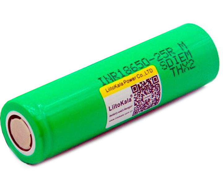 Аккумулятор LiitoKala Lii-25R 18650 2500mah (Зеленый) Киев - изображение 2