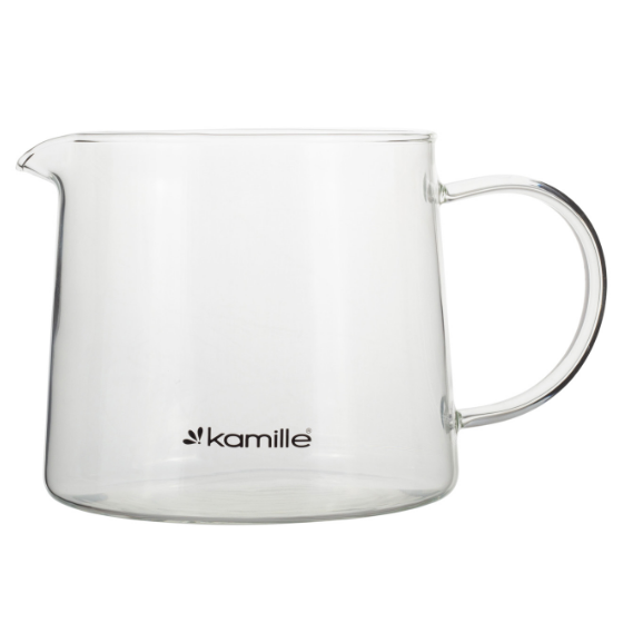 Заварник 1000мл зі з'ємним ситечком скло/нержавіюча сталь 0776M KAMILLE Житомир - изображение 4