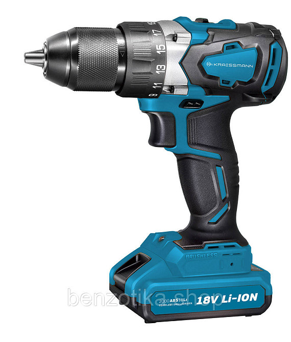 Шурупокрут акумуляторний KRAISSMANN 2000 ABS 18/2 Li Київ - фото 1