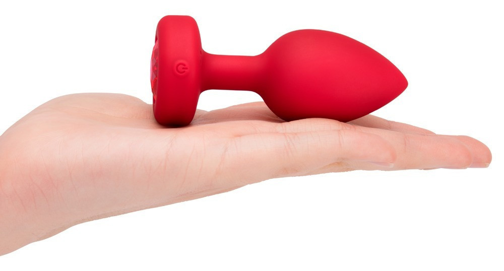 Анальная пробка с вибрацией и пультом управления B-Vibe Vibrating Heart Plug M/L Red Sex Aura Киев - изображение 4