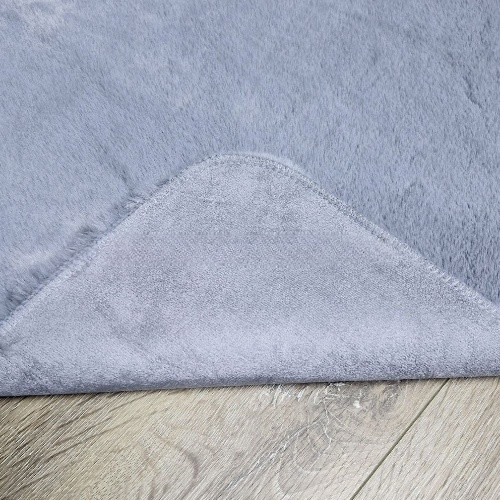 Килимок для підлоги з еко-хутра ТМ Dariana Elegant 60*120 см французький сірий Житомир - фото 4