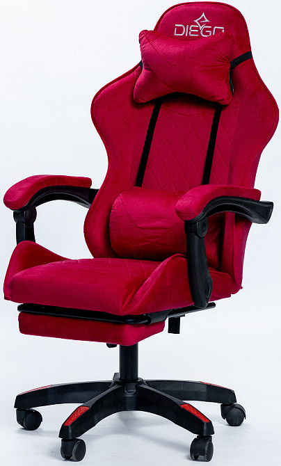 Крісло геймерське DIEGO ALCANTARA PRO Red Київ - фото 6