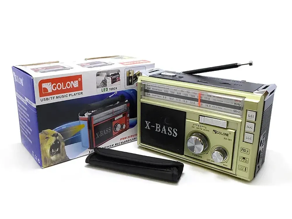 Радіоприймач Golon RX-381 Від батарейок або мережі 220В формат MP3/WMA Одеса - фото 2
