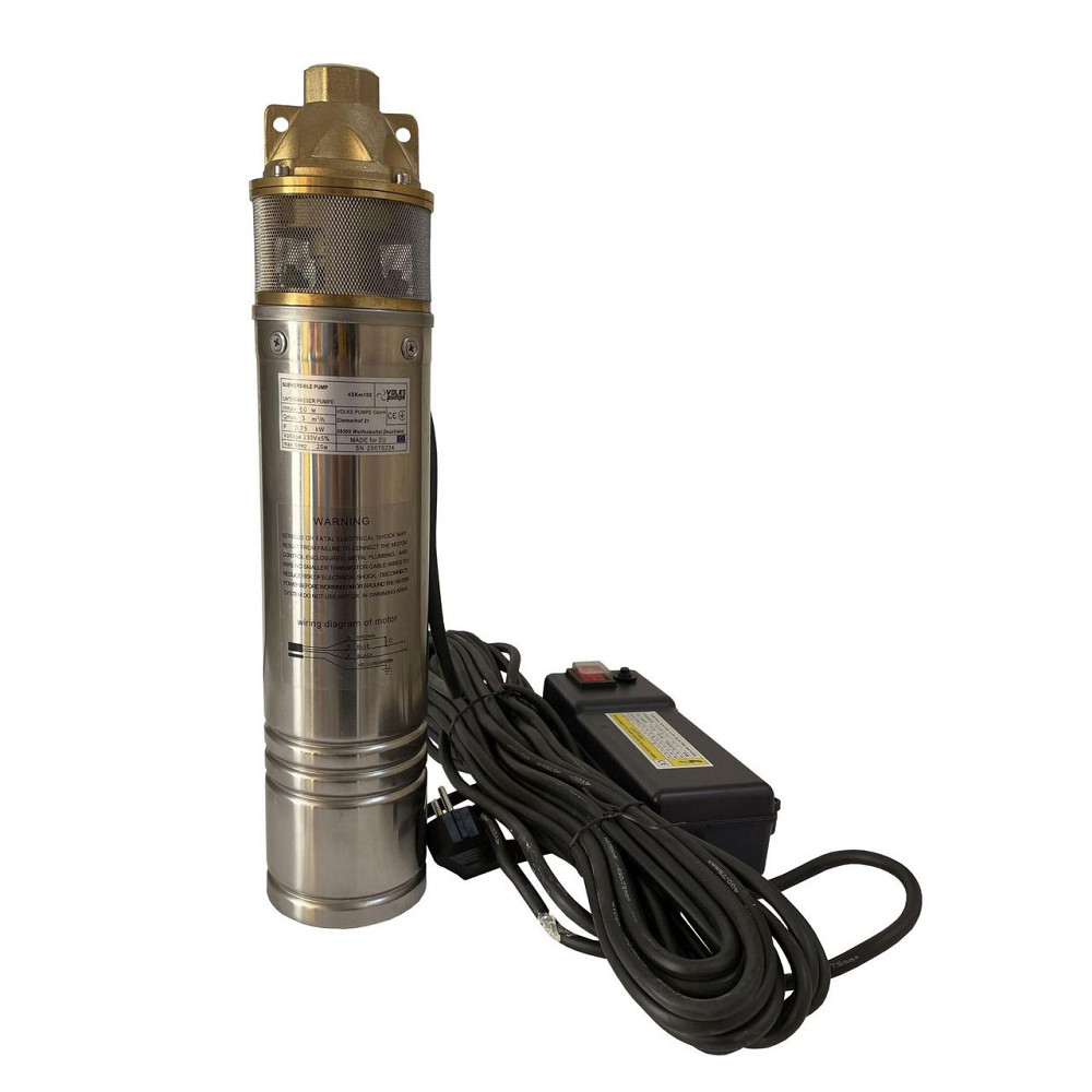 Насос свердловинний вихровий VOLKS pumpe 4SKm100 0,75кВт + кабель 15м + пульт (000008901) Київ - фото 1