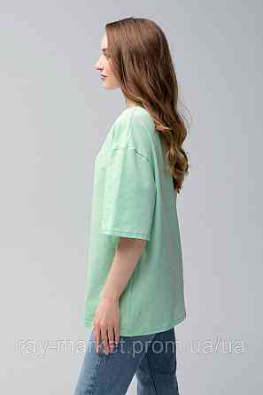 Футболка оверсайз RAY OVERSIZE жіноча світло-зелена  (U0104W-Light green) Київ