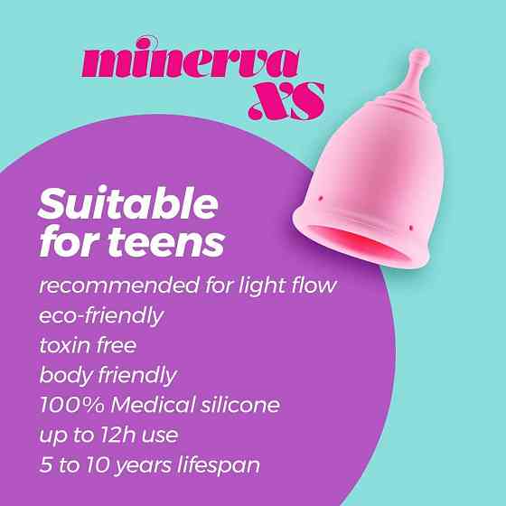 Менструальная чаша CRUSHIOUS Minerva розовая, XS, 5,5 х 3,8 см Sex Aura Киев