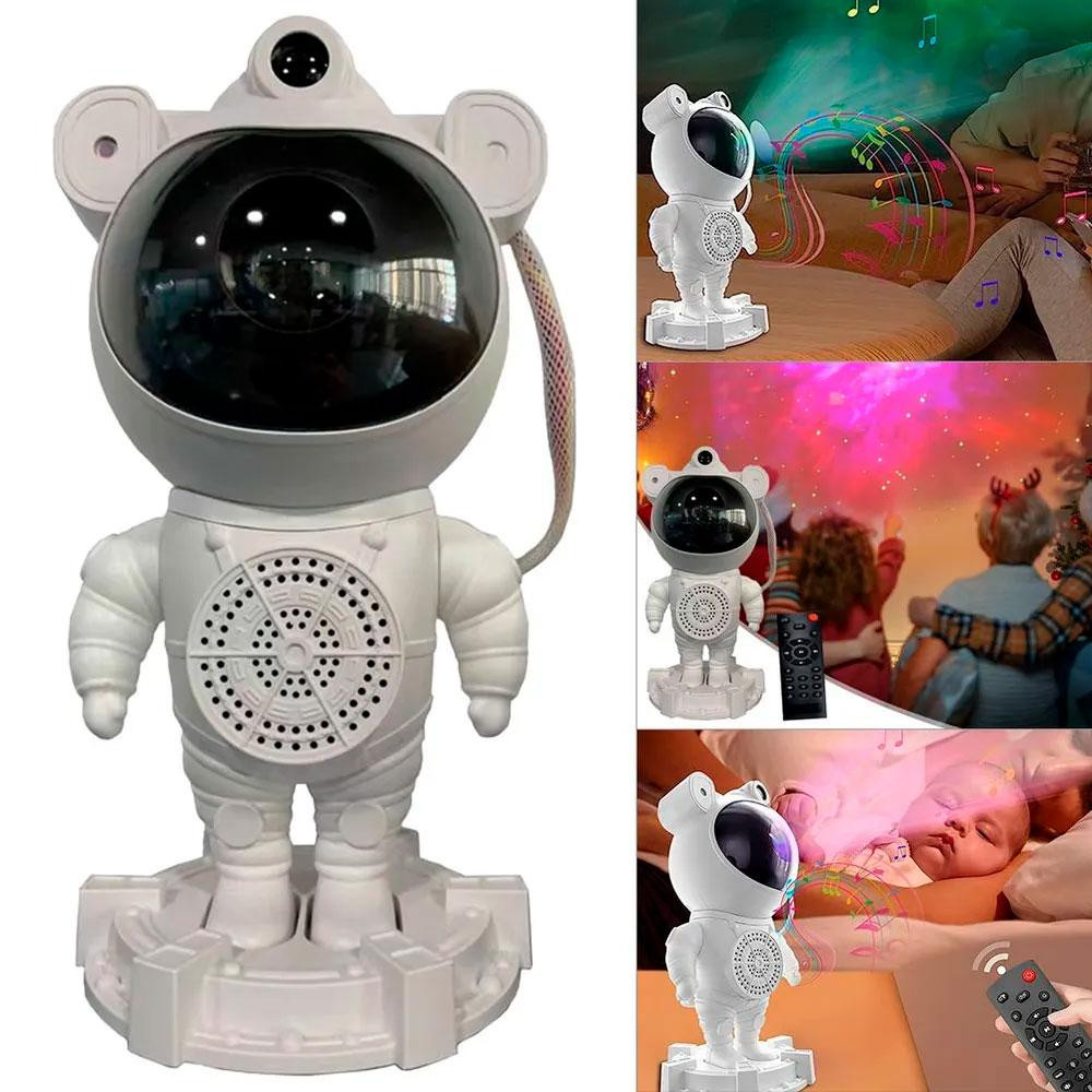 Ночник проектор звездного неба Космонавт, с Bluetooth колонкой и пультом, от USB / Детский ночник Киев - изображение 3