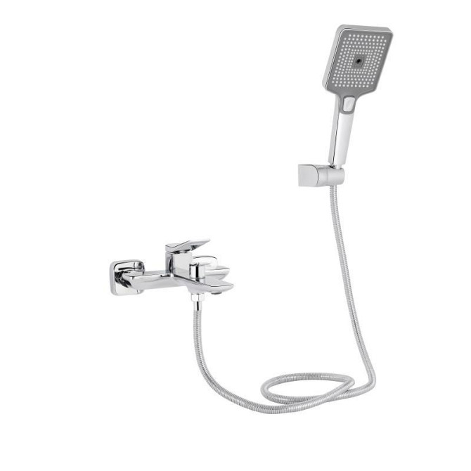 Змішувач для ванни з душовим гарнітуром Qtap Presto QTPRE259CRM45574 Chrome Харків - фото 1