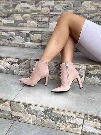 LIRIO Черевики жіночі LIRIO пудра натуральна замша 38р. каблук 9см ( /95-9551) Коломыя