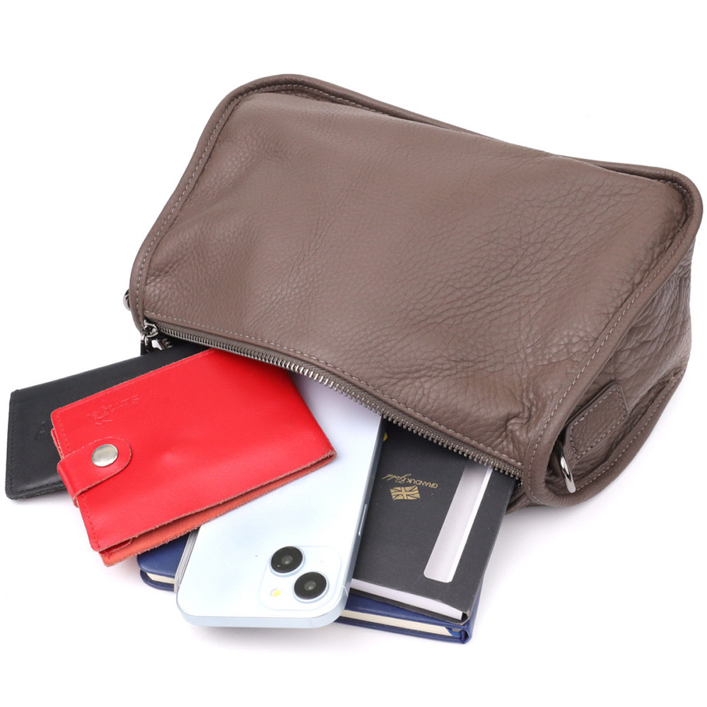 Женская сумка на плечо из натуральной кожи Vintage 23003 Коричневый Киев - изображение 8