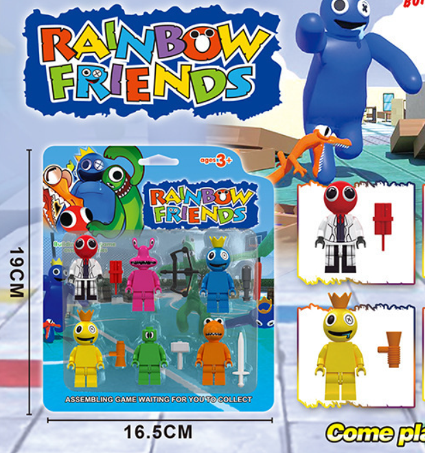 Дитячий набір фігурок Лего Райдужні Друзі 6 шт, Rainbow Friends іграшки ( 26763 ) Харків - фото 8