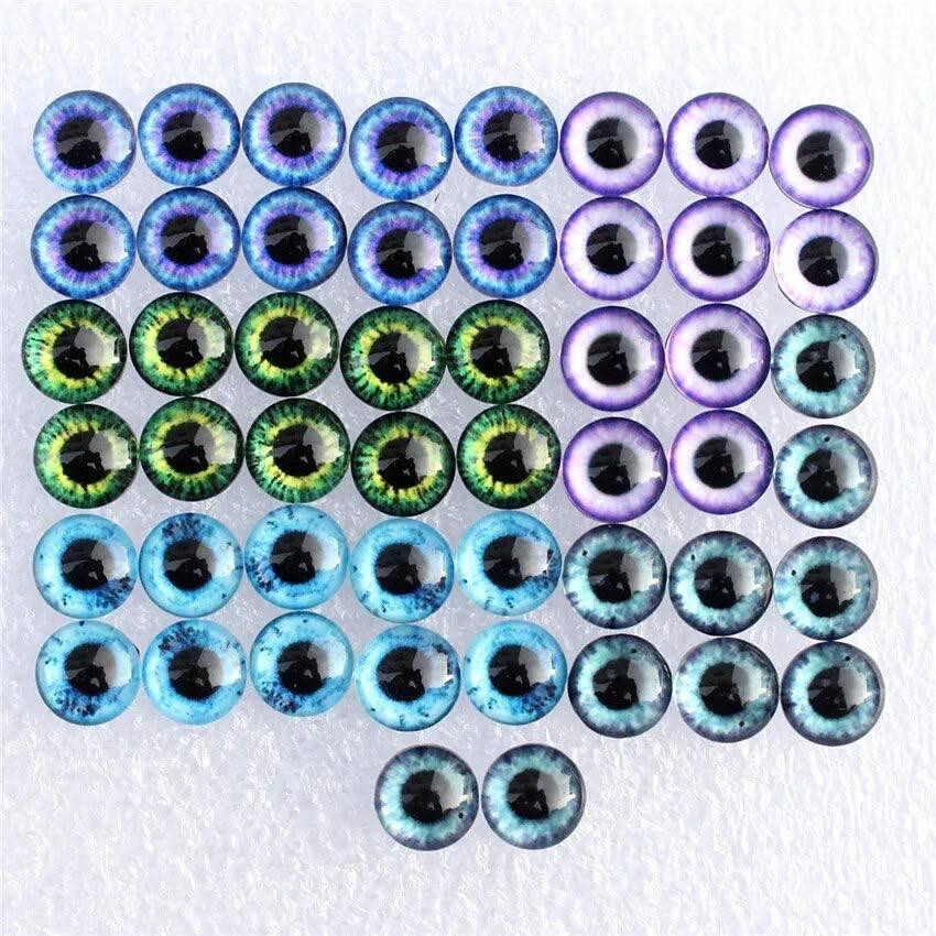 Глаза для игрушек стеклянные кабошоны 8 мм, цвет насыщенный зеленый Киев - изображение 3