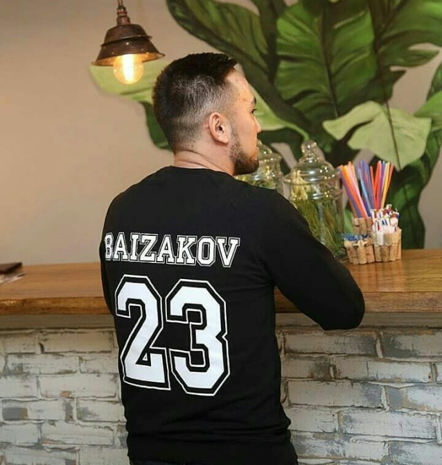 Світшот Чоловічий з іменем та цифрою Темно синій, M Черновцы - изображение 1