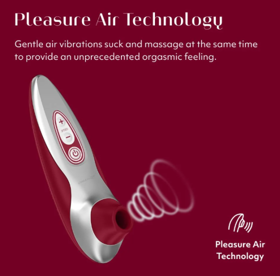 Вакуумний безконтактний кліторальний вібратор Womanizer PRO40 з технологією Pleasure Air, водонепроникний Київ