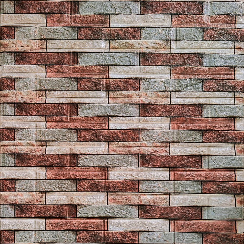 Декоративная 3D панель 700х770х3мм Коричневый кирпич песчаник (340) SW-00000531 Киев - изображение 6