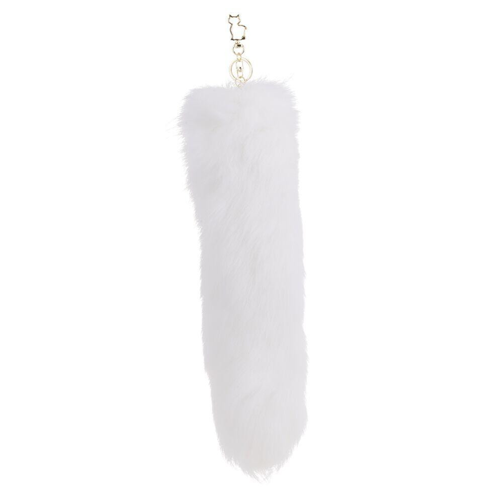 Металевий Анальна пробка Лисий хвіст LOCKINK SEVANDA White Fox-Tail Anal Pear-shape Plug Sex Aura Київ - фото 3