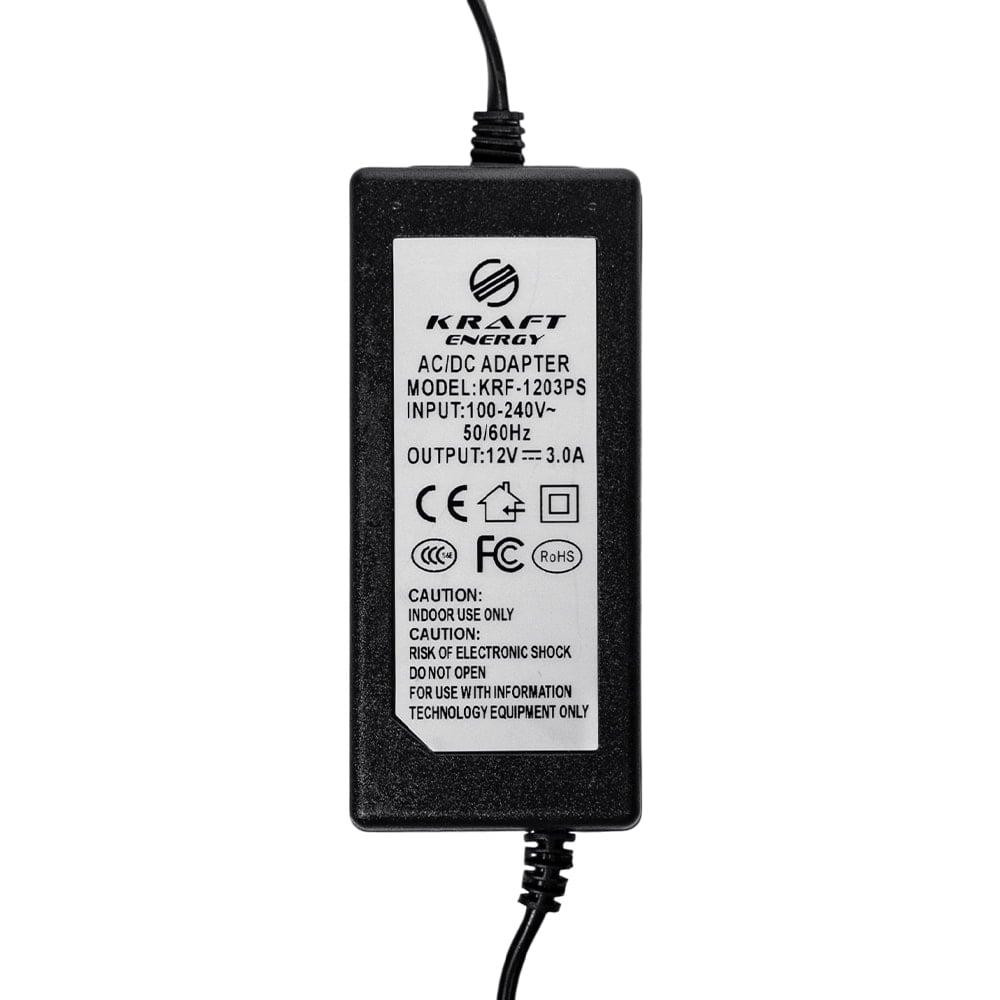 Блок живлення KRF-1203PS Kraft 12V/3A (43-00005) Киев - изображение 9