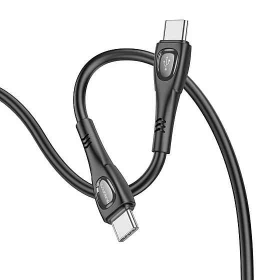 Кабель BOROFONE BX98 Type-C to Type-C Superior 60W charging data cable Black Киев