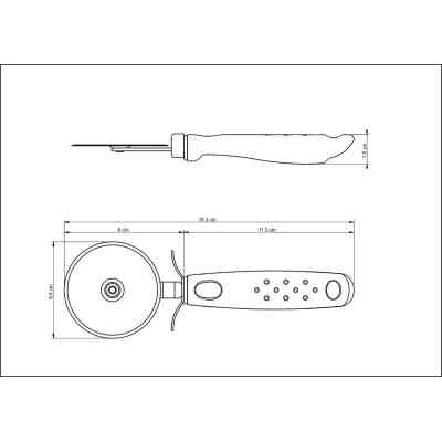 Ніж для піци Tramontina Utilita White (25625/180) Вінниця