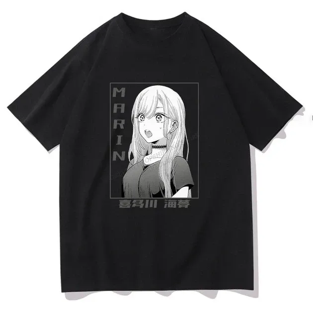 Футболка для хлопчика з аніме принтом Фарфорова лялечка закохалася оверсайз (зріст від 165 до 180) Чорний AnimeT1068m Дніпро - фото 1