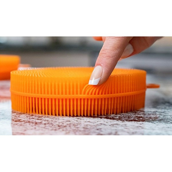 Силиконовая мочалка Better Sponge Набор щеток - губок универсальные силиконовые 3 шт v1154 Сумы - изображение 7