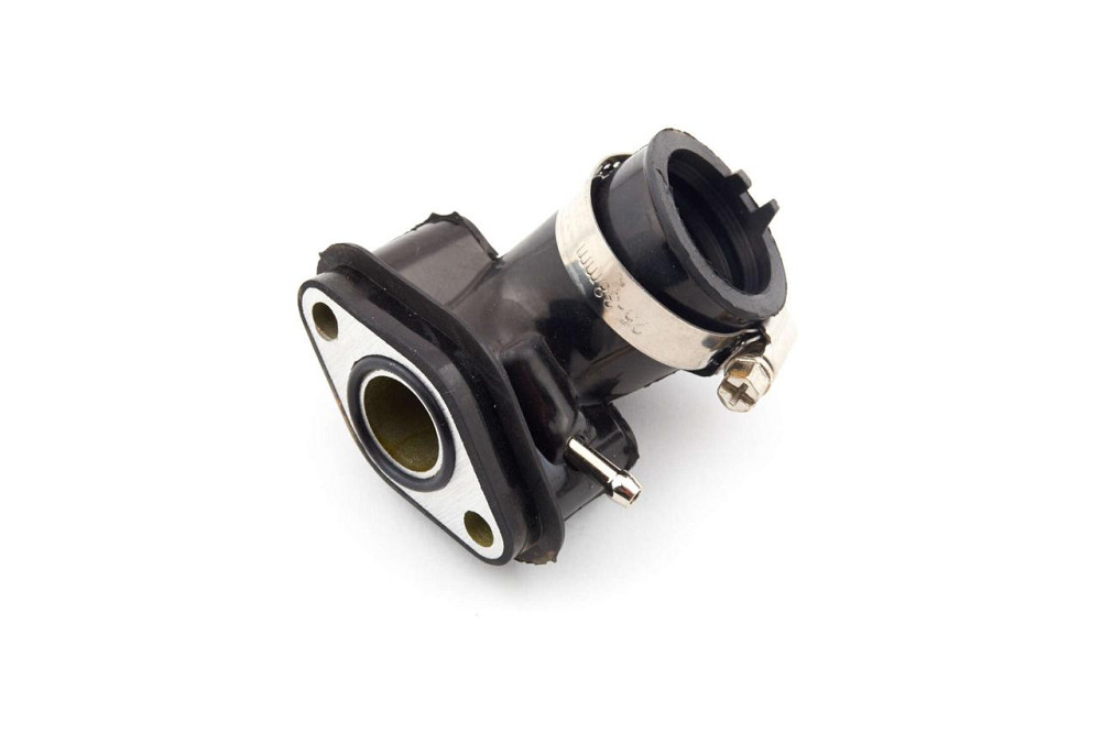 Патрубок карбюратора (коллектор) скутер 4 Т китай 50 (силиконовый, черный) Мукачево - изображение 1