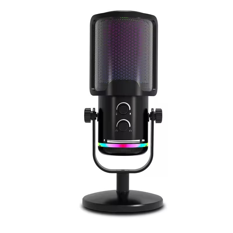 Мікрофон ігровий для стрімінгу для ПК і ноутбука M16 з USB, шумозаглушенням, RGB-підсвічуванням, кардіоїдною діаграмою настільний Кам'янець-Подільський - фото 9