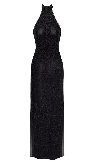 Сукня Noir Handmade F372 Onyx Twin-slit Long dress XL Львов - изображение 6